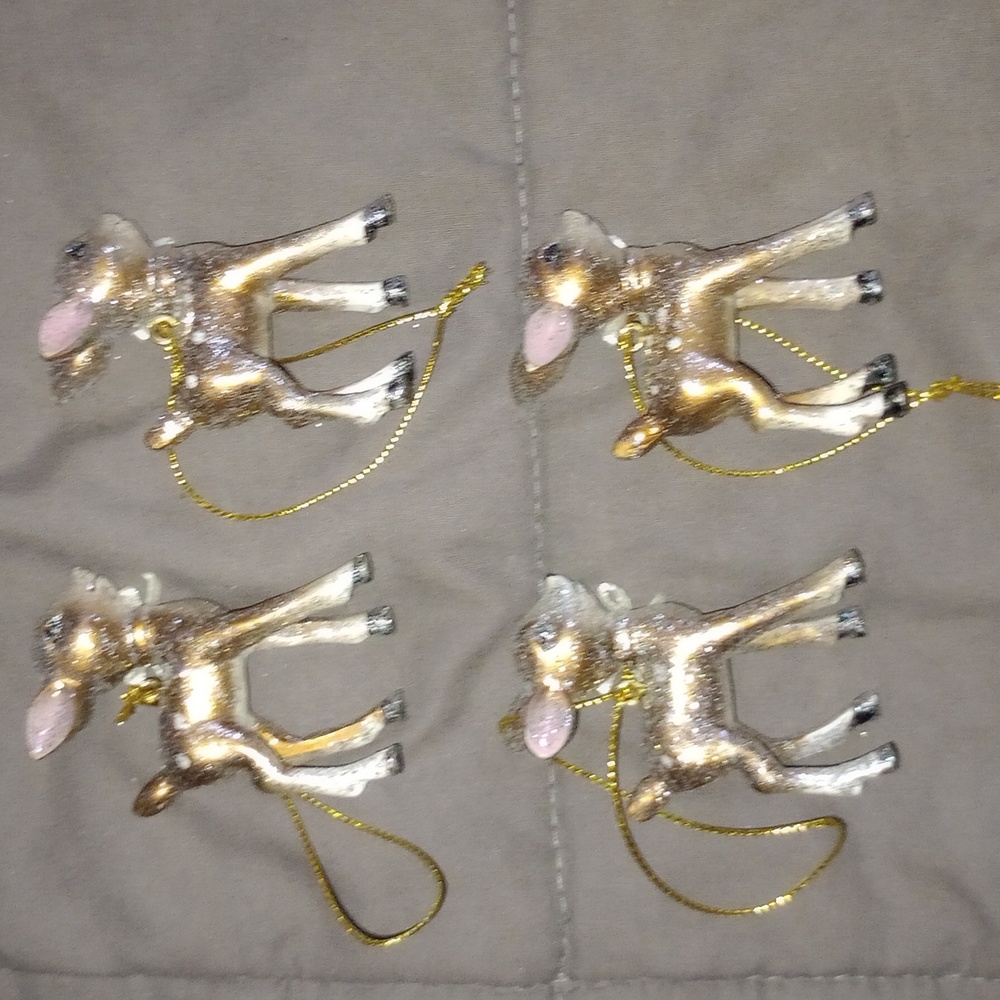 NWOT Reindeer Ornaments